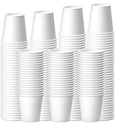 200 Pack 3oz White Paper Cups, Bathroom Cups Disposable,Moushwash Cups Small Snack Cups for Water...