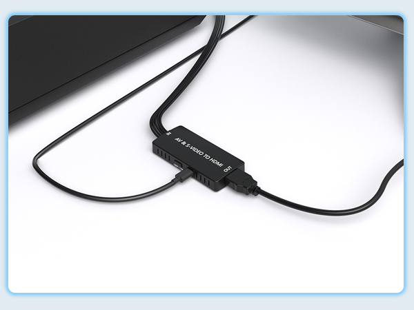  S Video+ AV to HDMI Converter