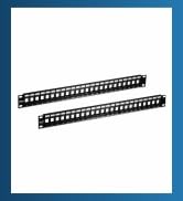TRENDnet 24-Port Blank Keystone 1U Patch Panels, TC-KP24/2, 1U 19" Metal Rackmount Housing, Recom...