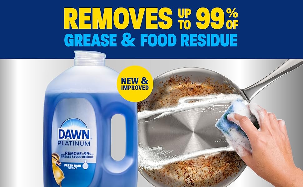 New &amp;amp;amp; Improved. Removes up to 99% of grease &amp;amp;amp; food residue.