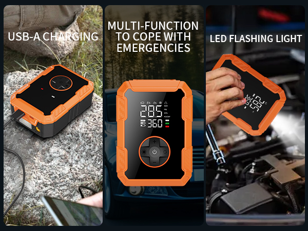 tire inflator portable air compressor pump for bike ball tire car