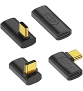 Duttek 90 Degree USB C Adapter, USB C Female to Female Adapter 240W PD, 40Gbps,8K@60Hz Support Th...