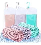 Amgico 3 Pack Cooling Towel(40"x12") for Neck and face, Ice Towel, Soft Breathable Towels, Coolin...