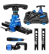 Wisscool Flaring Tool Kit 1/4”-3/4” and 6-19mm, Single 45° 6 Dies Eccentric Tubing Flare Tool wit...