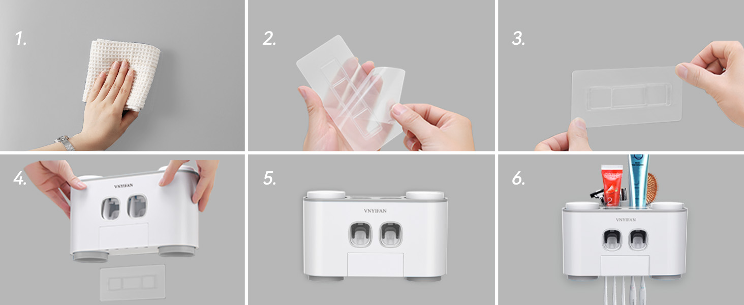 toothbrush holder wall mounted