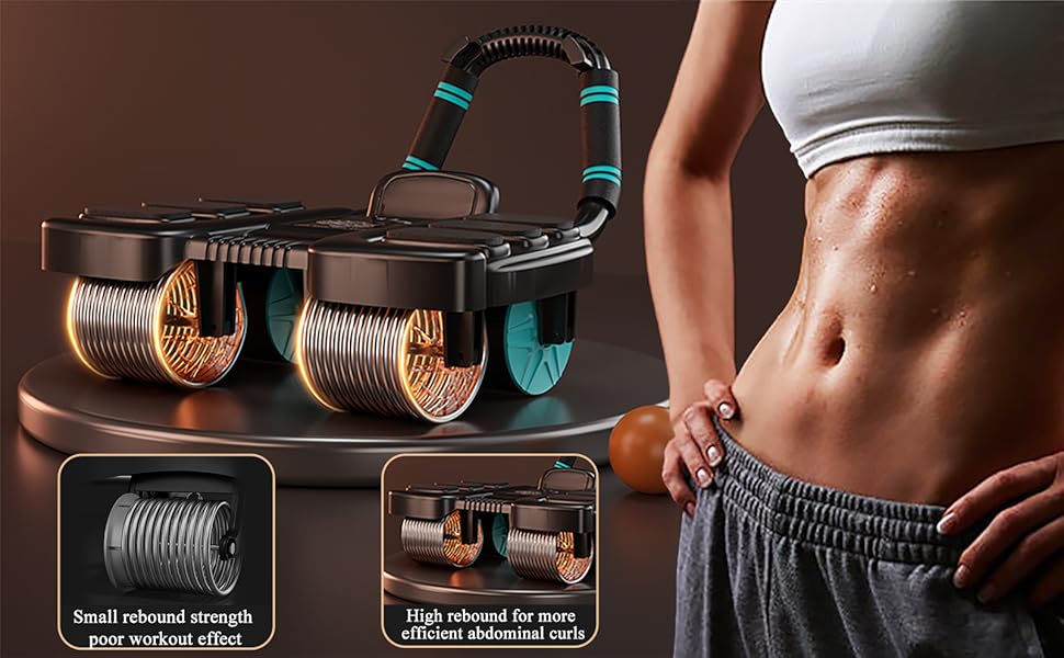 Automatic Rebound Abdominal Wheel Roller