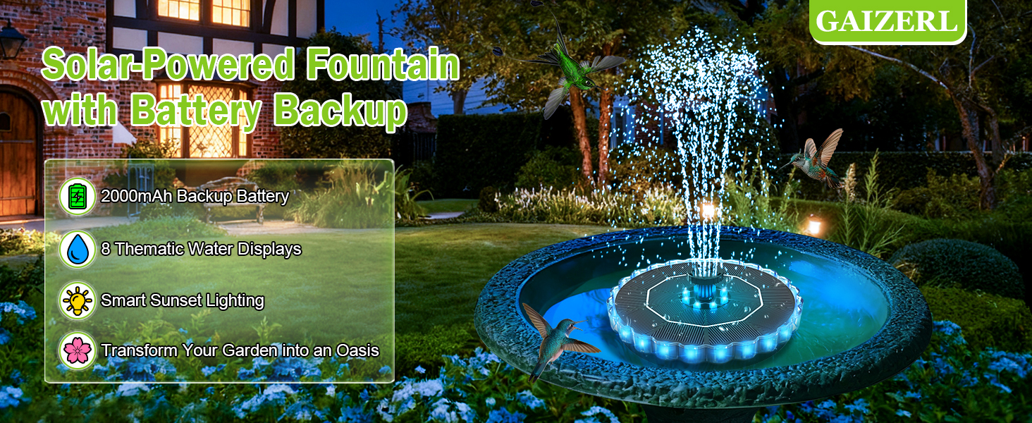 solar fountain