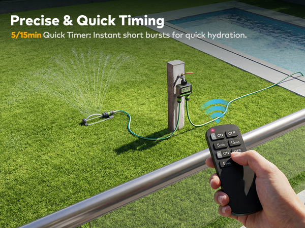 Sprinkler Timer with 3 Individual Programs, Brass Inlet Water Timer for Garden Hose