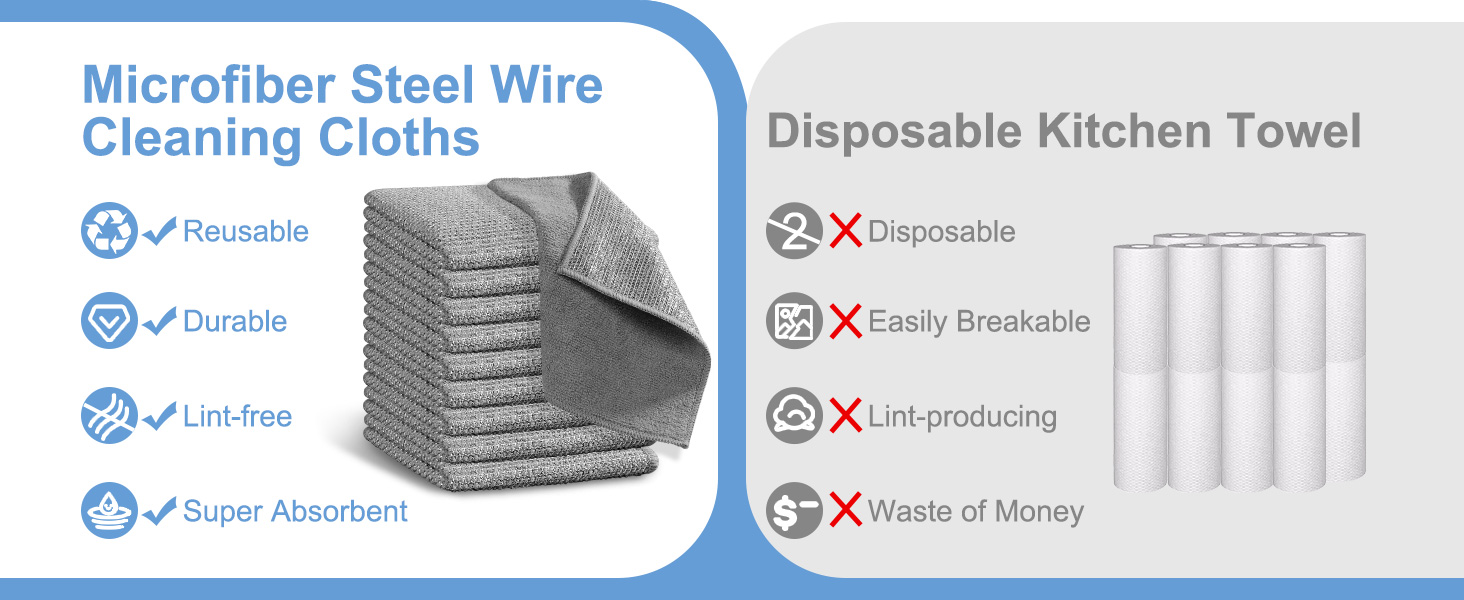 wire dishwashing rag