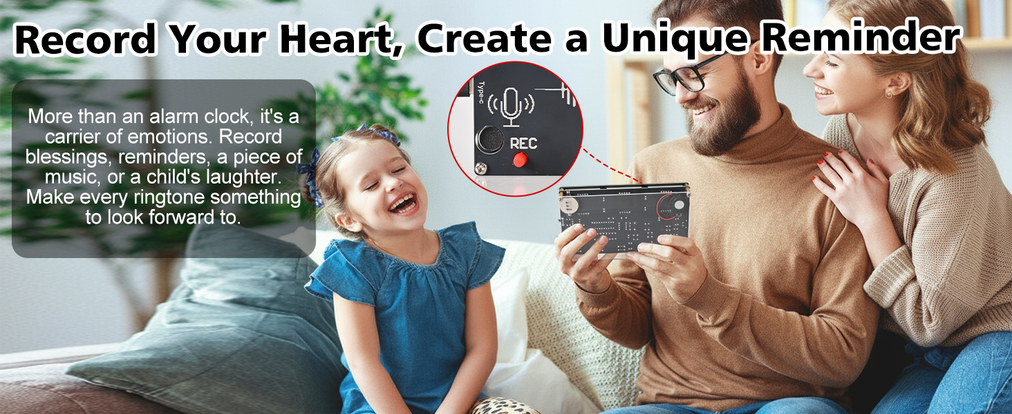 Recording your voice, create a unique reminder