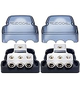 RECOIL DB13P 3 Way Power Distribution Block, 1 X 0/2/4 Gauge in / 3 X 4/8 Gauge Out Power Distrib...