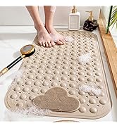 Bath Mat for Tub, Non Slip Bathtub Mat 28" X 16", Shower Mat with Suction Cups Machine Washable B...