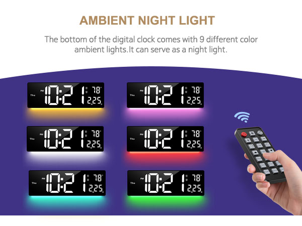 digital wall clock