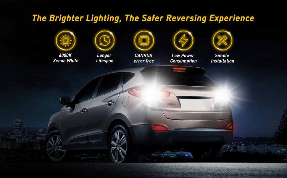 super bright 921 led reverse lights