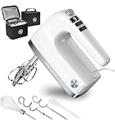 Lord Eagle 9-Speed Digital Hand Mixer Electric Handheld, 500W DC Motor Kitchen Mixer for Cake Bak...