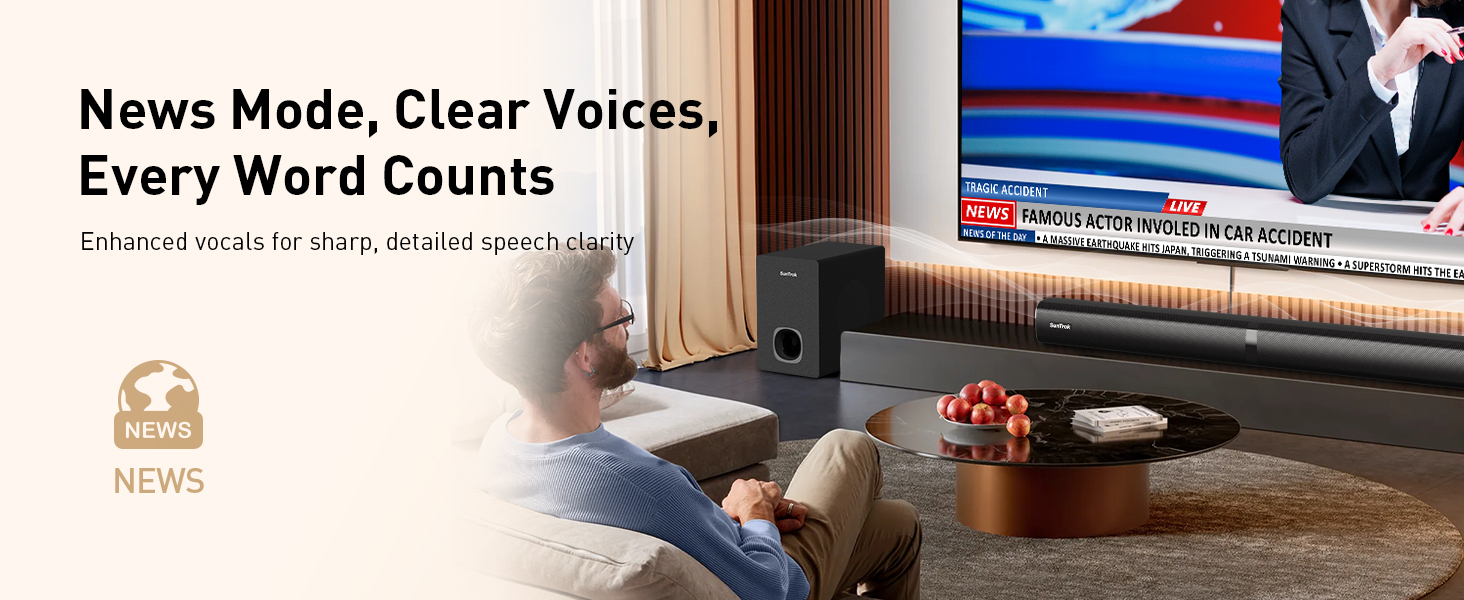 News Mode, Clear Voices, Every Word Counts