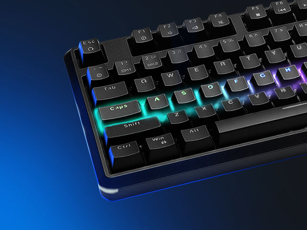 Per-Key RGB with 18 Customizable Effects