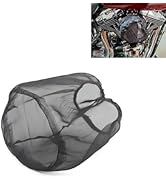 YAWUROU Car Air Intake Filter Sock Cover, Waterproof Dust-Proof High Flow Cold Air Filter Wrap, C...