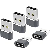 USB to USB C Adapter for iPhone 17 Charger 5Pack,USBC Female to A Male OTG Type C Converter for A...