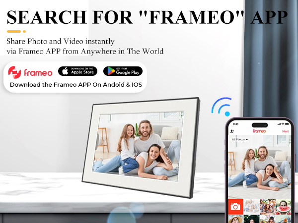 frame,house warming gifts new home,frameo digital frame,cadre photo,frameo,electronics,cadre
