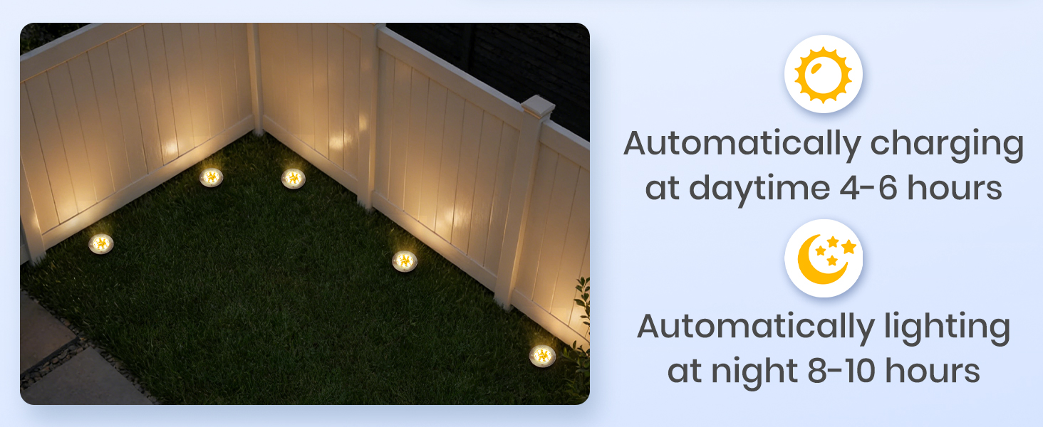 solar fence lights