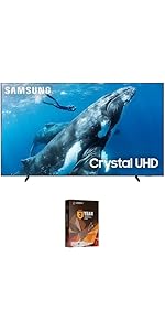 Samsung UN43U8000FFXZA 43 Inch Crystal 4K AI Upscaling UHD TV with a 2 Year Amber Protection Plan (2...