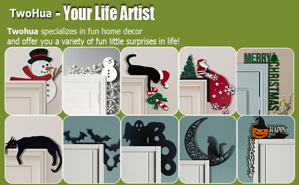 hanging cat door topper; metal adorable cat door topper; cat door topper knife; 