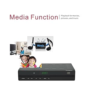 iView 35000STBIII Digital Converter Box - Media Function - Playback for movies, pictures and music
