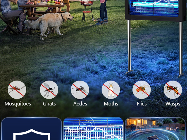 solar powered bug zapper outdoor