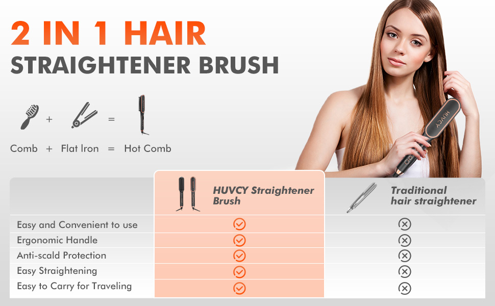 straightener brush