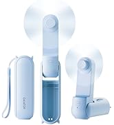 GAIATOP Portable Handheld Fan, 3 IN 1 Mini Foldable Travel Fans [17H Max Cooling Time] with Power...
