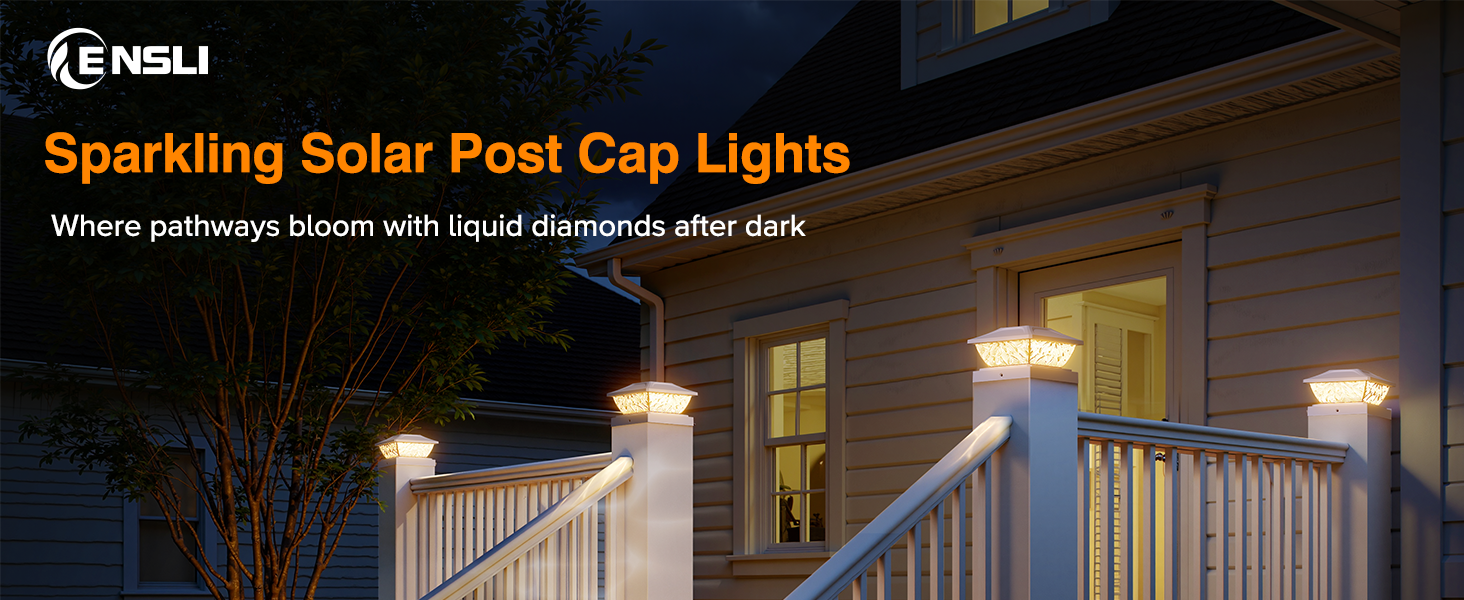 solar post cap lights
