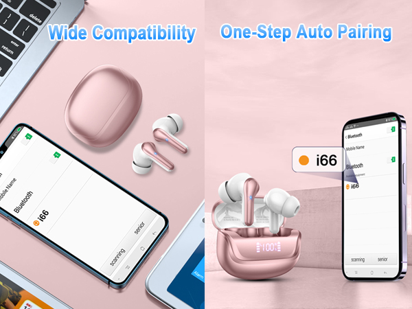 Wireless Headphones for Android iOS
