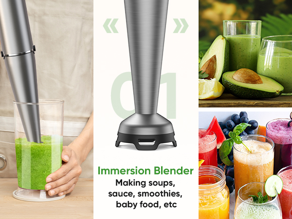 blender immersion handheld hand kitchen mixer gadgets stick emulsion frother emulsifier blenders