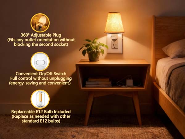 kitchen night lights plug into wall