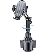 Miracase 2025 Upgraded Universal Cup Phone Holder for Car, [Rotatable &amp; Adjustable] Long Neck Car...