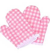 DOITOOL 2Pcs Kids Oven Mitts for Children Play Kitchen, Microwave Oven Gloves Kitchen Baking Mitt...