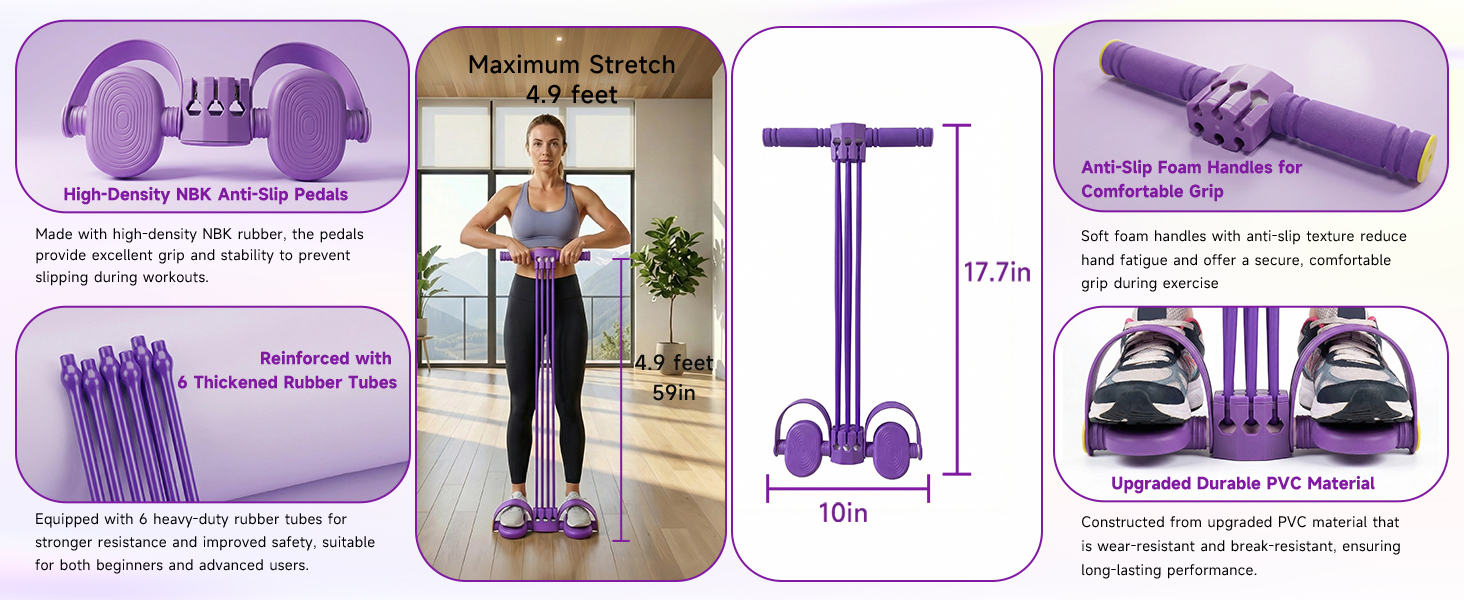 Pedal Resistance Bands with Handles