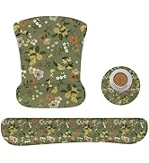 AORTDES Ergonomic Memory Foam Keyboard Mouse Pad Set with Wrist Rest Support,Non-Slip Hand Wrist ...