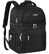 Cooler Backpack,Insulated Backpack Cooler Leakproof Double Deck Cooler Bag for Men Women RFID Lun...