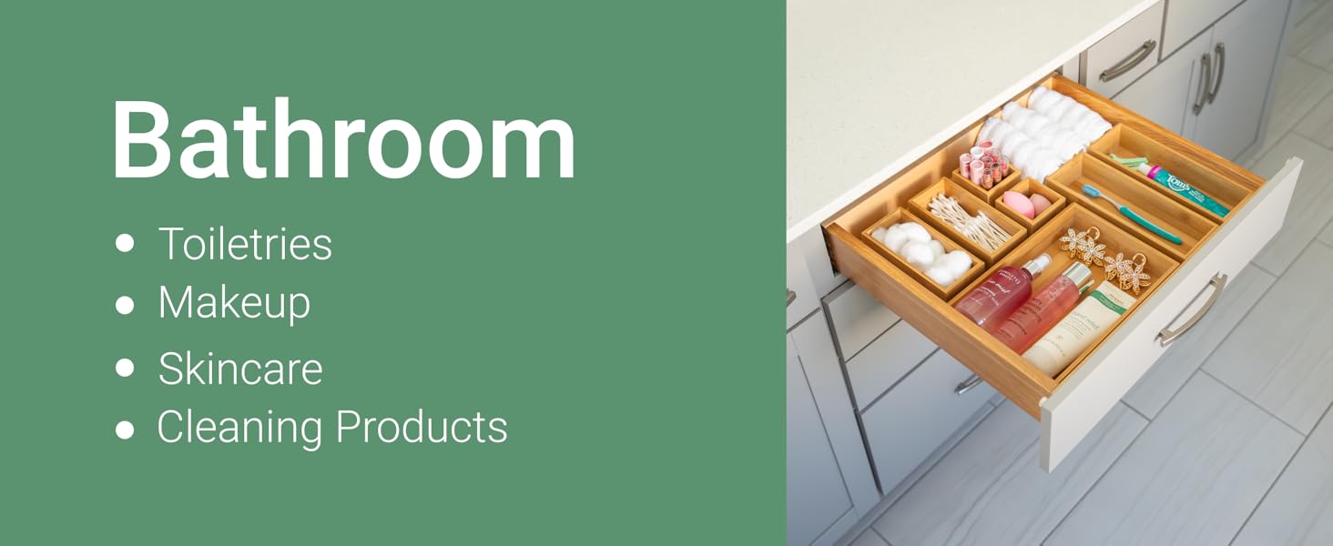 bamboo drawer organizers