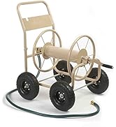 Liberty Garden 870-M1-2 Industrial 4-Wheel Garden Hose Reel Cart, Holds 300-Feet of 5/8-Inch Hose...