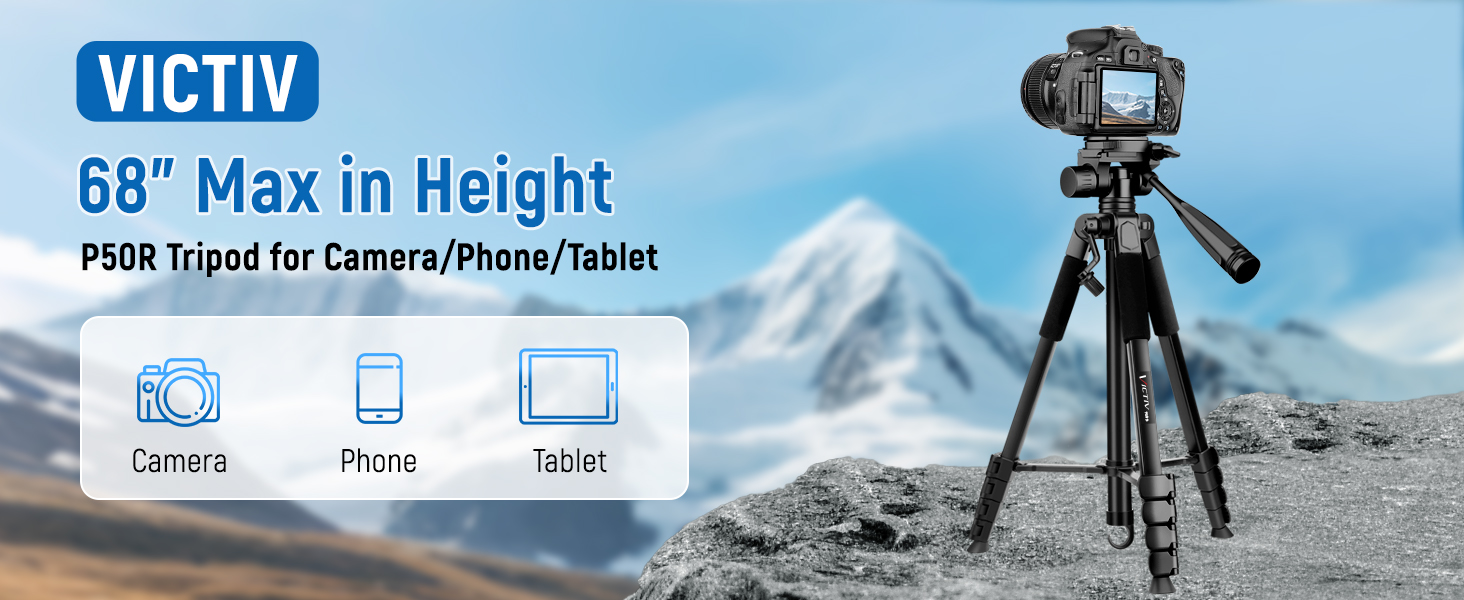 68 inch tripod stand for camera tablet phone