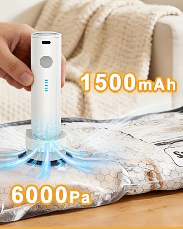 Vacuum Storage Bags with Electric Pump