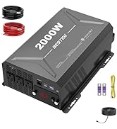 BESTEK 2000W Car Power Inverter, DC 12V to 110V AC Converter Car Outlet Adapter with USB-C PD30W ...