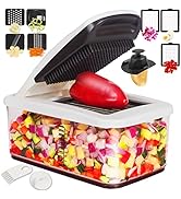 RüK Vegetable Chopper, Extra Large Chopper Vegetable Cutter, Multifunctional 10-in-1 Pro Food Cho...
