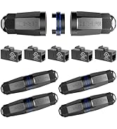 VCELINK CAT6 Waterproof Ethernet Coupler IP68, UL-Listed RJ45 Keystone Coupler Supports PoE, Outd...