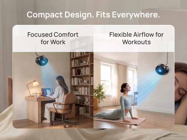 HAF007 BlackDREO fan for bedroom Office