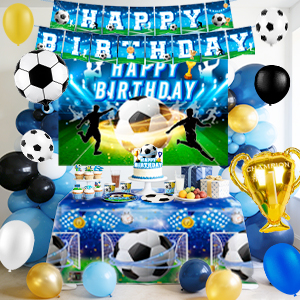 soccer party tableware