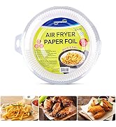 CLEANWRAP Air Fryer Disposable Paper Liners (9.1*1.77 - 90 PCS) | Air Fryer Paper Liners Disposable